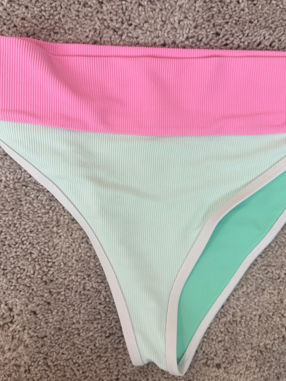 LainSnow Bikini Kiawah Top and Bottom in Watermelon - Picture 2 of 5